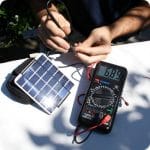 measuring the power of a solar panel